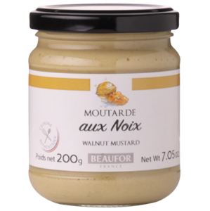 Beaufor Francouzská hořčice s vlašskými ořechy (Moutarde aux  noix) 200 g